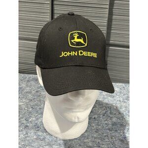 John Deere Truckers Hat New‎ (Black) Adjustable Fast Shipping!